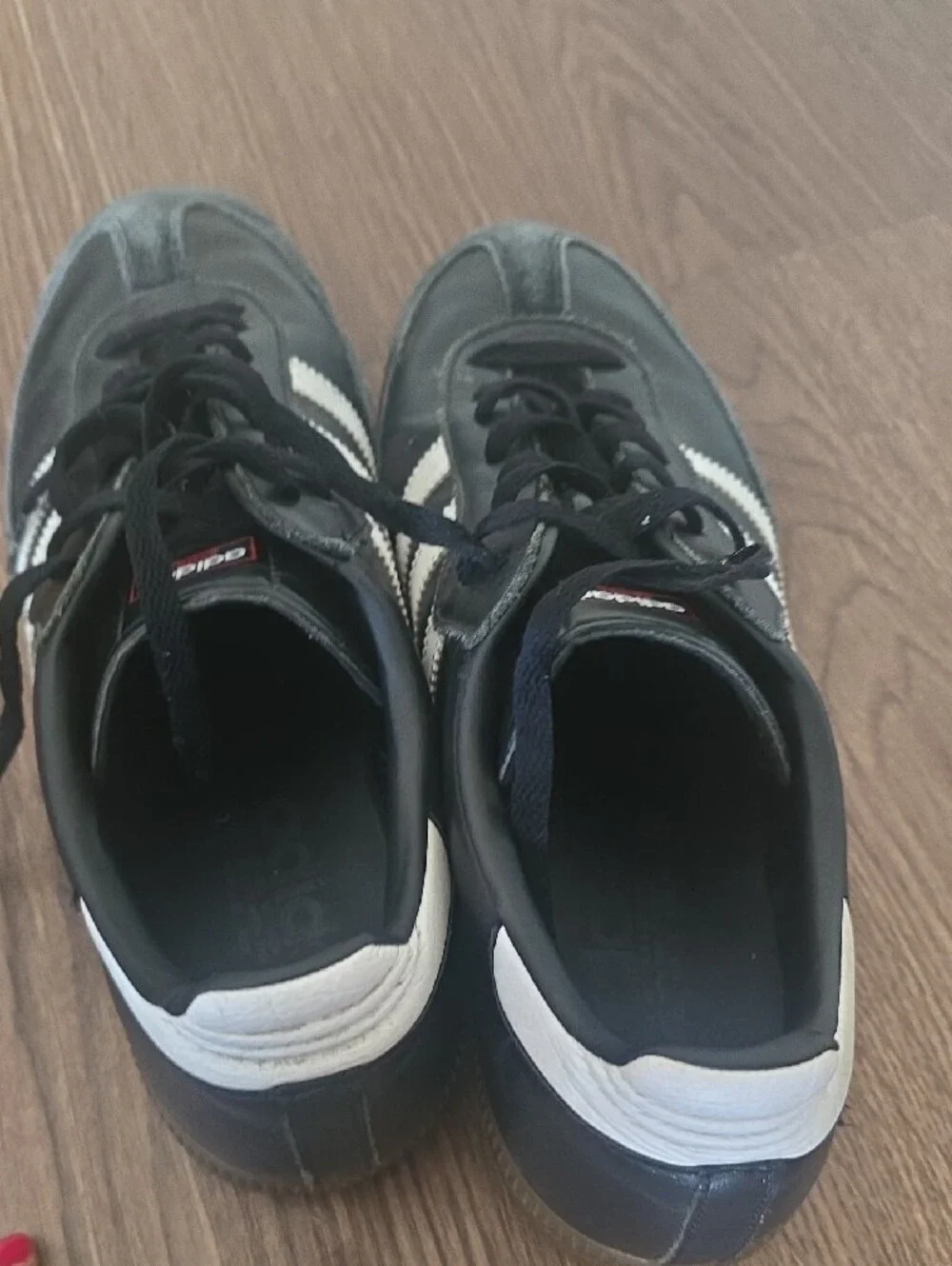 adidas Samba Black with White Stripes Men's Sneaker 11.5
